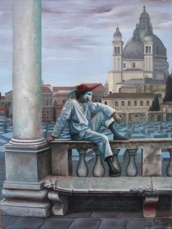 Pulcinella cm. 60 x 80
